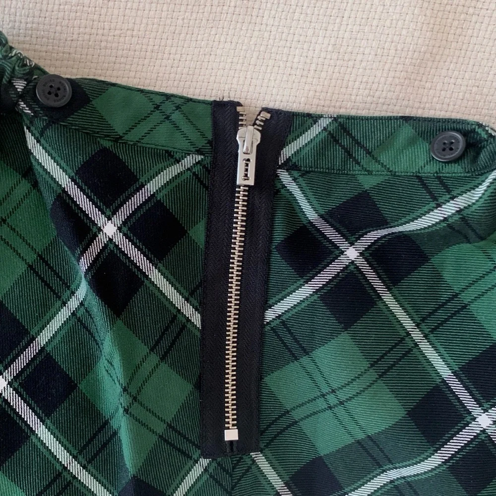 Roal Bones Green Plaid Skirt - Picture 5 of 5
